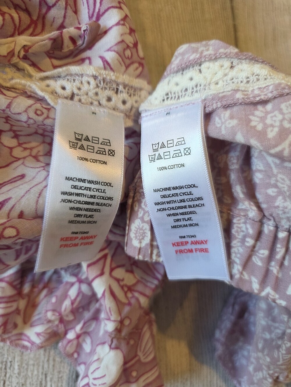 Rachel Ashwell Size Medium Lot of 2 Floral Ruffle 100% Cotton Lounge Shorts - Picture 6 of 8